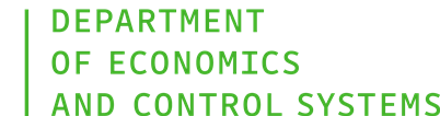 Department of Economics and Control Systems